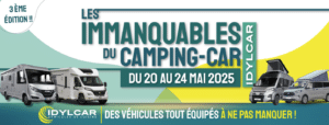 Lire la suite à propos de l’article Du 20 au 24 mai 2025, les Immanquables du Camping-Car